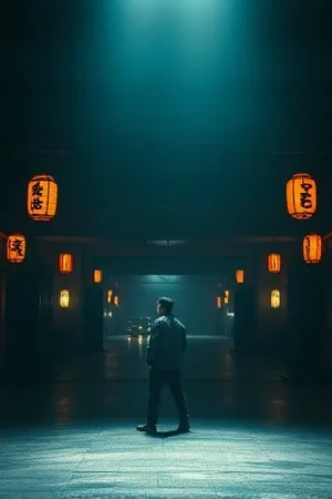 海雾灯塔番剧封面，灯塔光束穿过浓雾照向海面的镜头