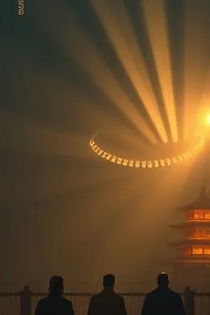 浮岛兽医番剧封面，浮空岛屿上的诊疗台与飞行椅