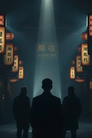 琥珀色黄昏番剧封面，黄昏光线下的旧照相馆橱窗